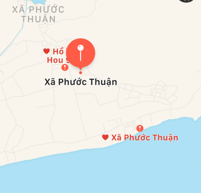Bán đất Xã Phước Thuận, Tỉnh BR-VT, DT 500m2, TC 100m2, SHR, Giá 4,2 triệu/m2, LH 0902651012