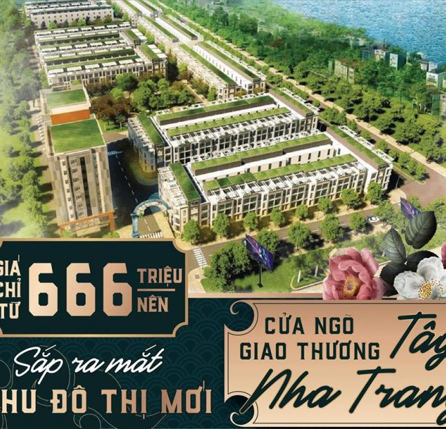 Chỉ Với 666tr/Nền Sổ Đỏ Trao Tay Sở Hữu Ngay KĐT “Sinh Thái”     Phía Tây Nha Trang 