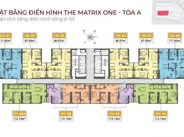 Mở Bán chung cư The Matrix One vượt giá chỉ 49tr