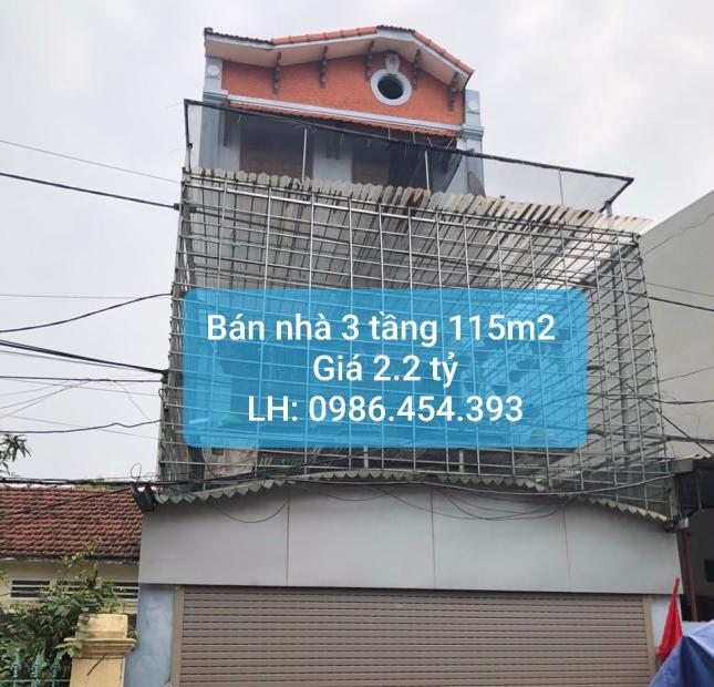 Bán nhà 3 tầng, ngõ 15 đường Điện Biên Phủ, Tích Sơn, Vĩnh Yên. Dt 115m2 Giá 2,2 tỷ