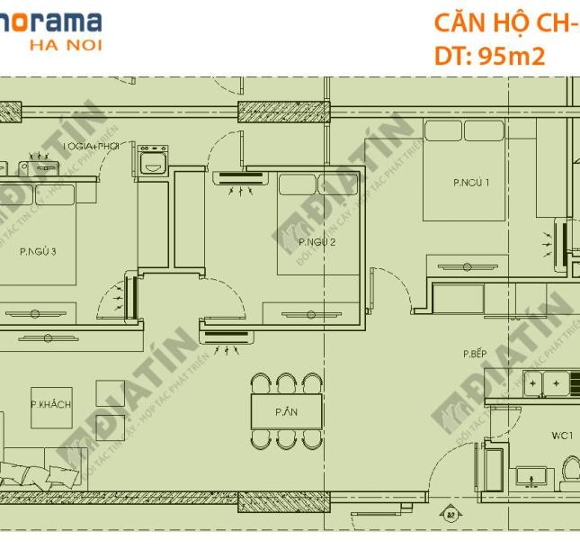 Nhận đặt cọc giữ chỗ căn hộ 2 phòng ngủ 3 phòng ngủ chung cư Panorama Hoàng Văn Thụ Hà Nội