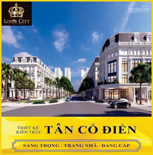  HOT HOT LK Shophouse Louis City Hoàng Mai DT 93m2 Chỉ 7 tỷ