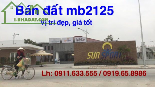 Bán lô đất biệt thự 375 m2 Mb 2125 Đông Vệ – Đối diện Sunsport Thanh Hóa 