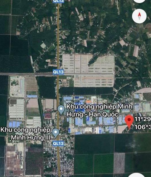 bán lô đất xây trọ ngay cụm khu công nghiệp Minh Hưng Hàn Quốc giá rẻ,SHR