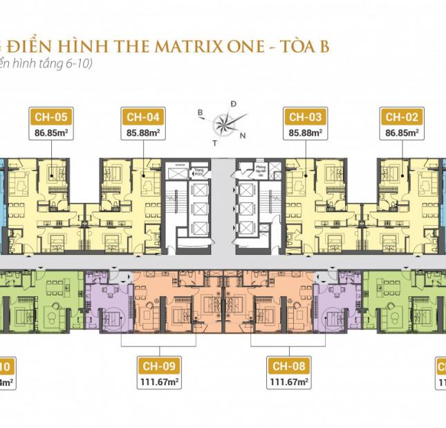 The Matrix One căn hộ 3PN 113m2 ck lên đến 9% hỗ trợ 75% GTCH lãi suất 0% 18T