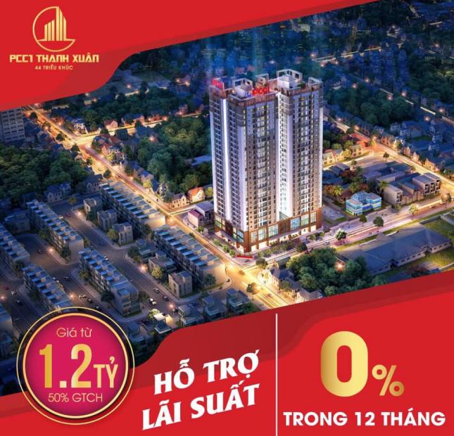 Chỉ cần 600 triệu kí HDDMB, nhận nhà ở ngay căn hộ Q. Thanh Xuân, còn lại ngân hàng lo, LS 0% trong 12 tháng.