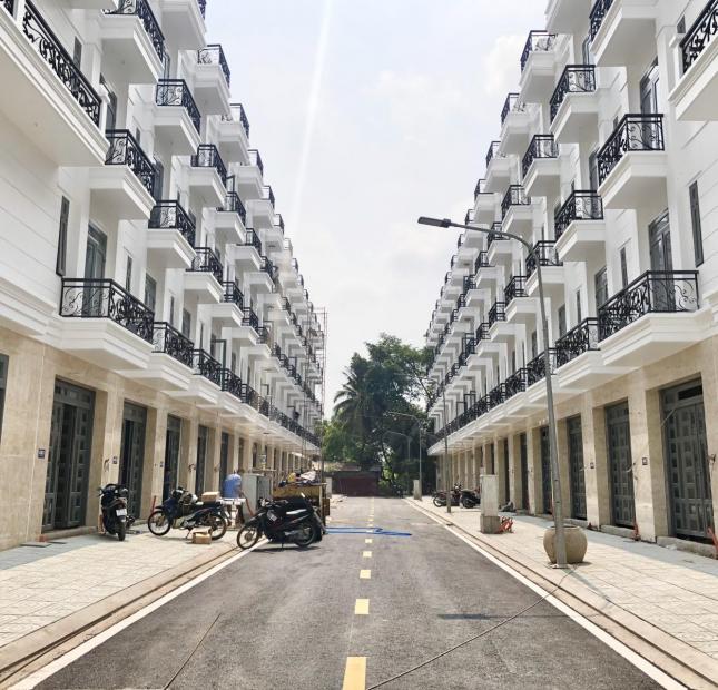 Bán nhà 1 trệt 4 lầu Thạnh Lộc -Hà Huy Giáp sổ hồng 