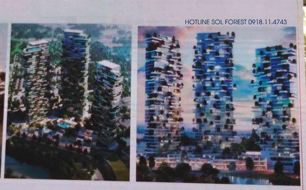 Sắp ra mắt chung cư Sol Forest Ecopark - Thiết kế rừng thẳng đứng - LH 0918114743