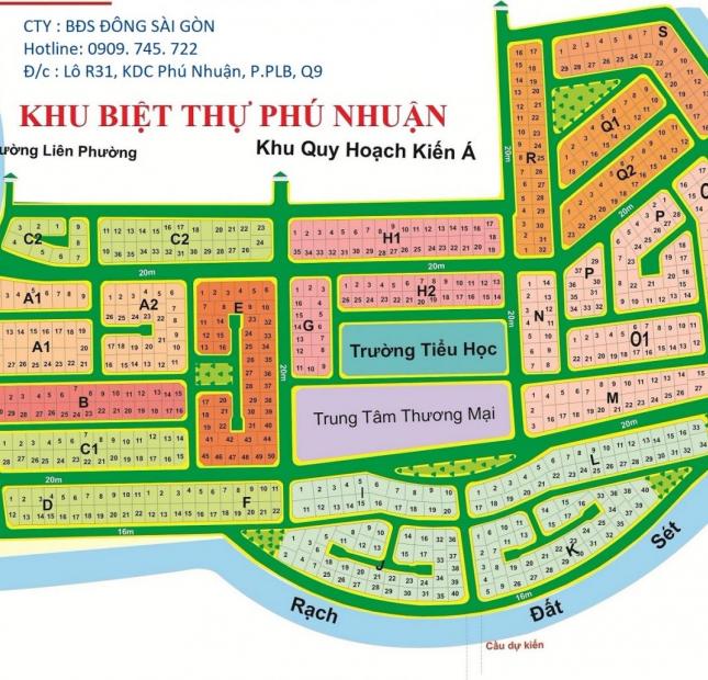 Chính chủ gửi bán gấp 2 nền đất dự án Phú Nhuận Phước Long B, quận 9