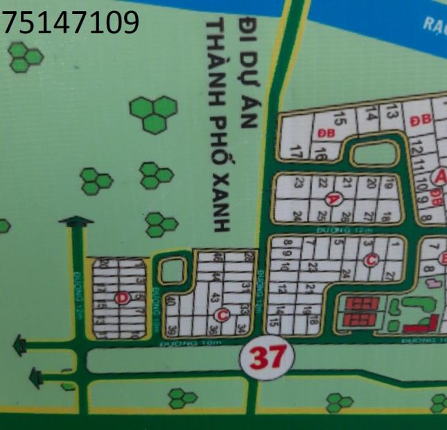 Cần bán 4 nền đất biệt thự lô C thuộc dự án Dòng Sông Xanh, đường Bưng Ông Thoàn, Phường Phú Hữu, Quận 9