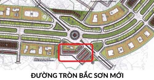 Bán 180m2 chỗ vòng xoay đường Bắc Sơn kéo dài