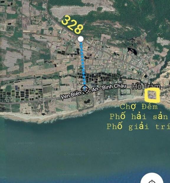 Bán đất ven biển 220m2 ( thổ cư 100m2) đường 328, cách ngã tư Hồ Tràm 2km, LH: 0902651012