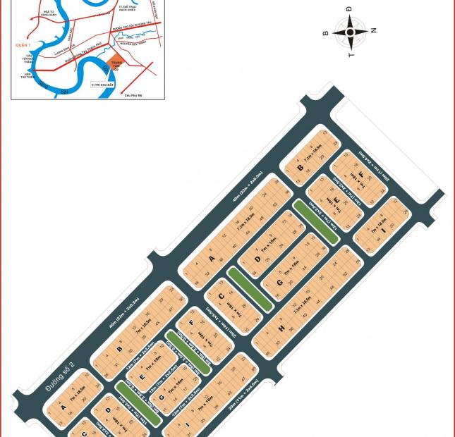 bán đất sổ đỏ, dự án Phú Nhuận 2, Thạnh Mỹ Lợi, Q2. Ngay UBND Quận 2,