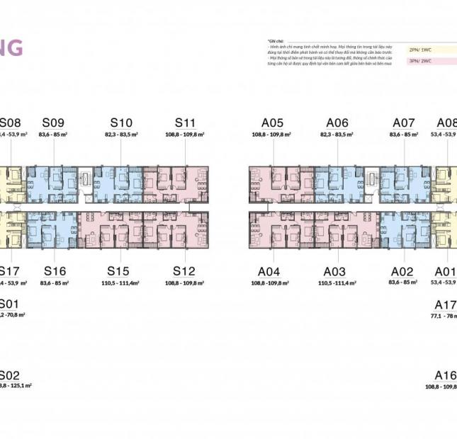 Bán gấp căn A17, 2PN, 78m2, view nội khu. CC Mipec Rubik 360.