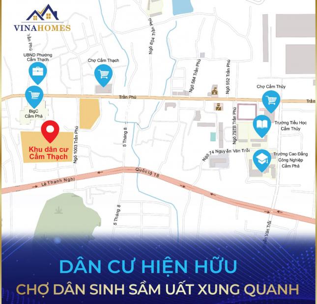Cơ hội cuối cùng sở hữu đất nền sổ đỏ Trung Tâm Cẩm Phả- Quảng Ninh bao đẹp giá chỉ từ 1,2 tỷ /lô 🚘🚘