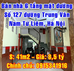 Bán nhà mặt đường số 127 Trung Văn, Phùng Khoang, Quận Nam Từ Liêm