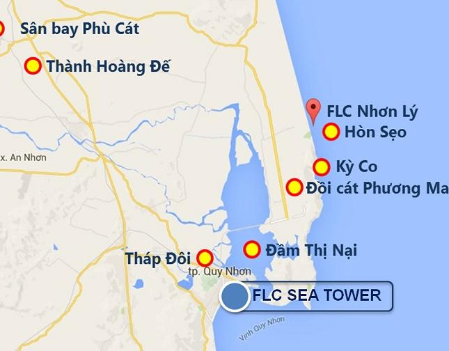 Bán căn hộ FLC Sea Tower Quy Nhơn, Tầng 20, hướng tây nam, giá 1.5 tỷ