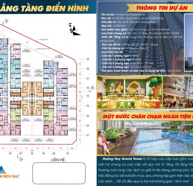 Bán căn hộ cao cấp Hoàng Huy Grand Tower - Hồng Bàng
