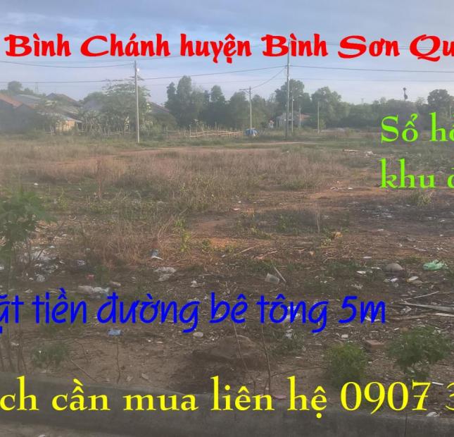 Bán đất xã Bình Chánh Bình Sơn Quảng Ngãi 180m2, đường bê tông 5m 