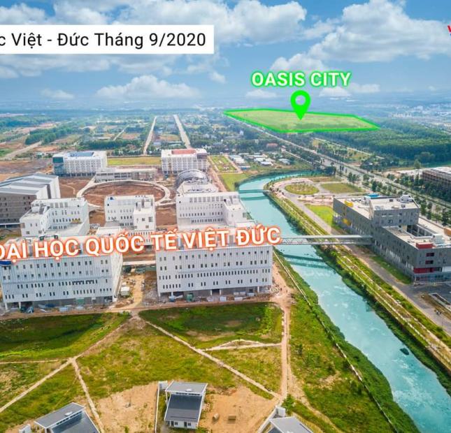 . Duy nhất căn shophouse view sông mặt tiền 11m,DT 134m2 1 trệt 1 lầu tại Oasis City giá rẻ hơn cả F0