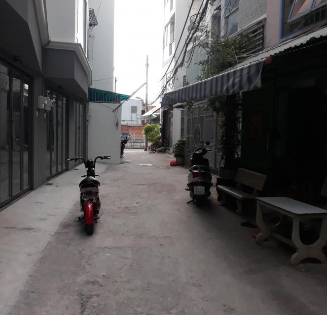 Cho Thuê nhà 12 triệu,4x12m 4 tấm hẻm 4m tân hóa, phường 14, quận 6