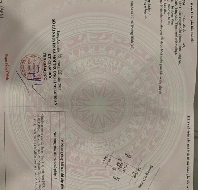 Cần bán đất dự án saigon Riverpark, đường trương văn bang, thị trấn cần giuộc, long an 