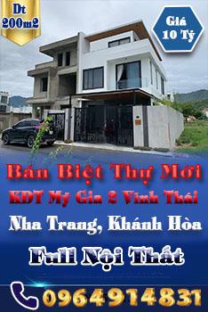 Bán Biệt Thự Mới Khu Đô Thị Mỹ Gia 2 Vĩnh Thái Full Nội Thất Nha Trang Khánh Hòa
