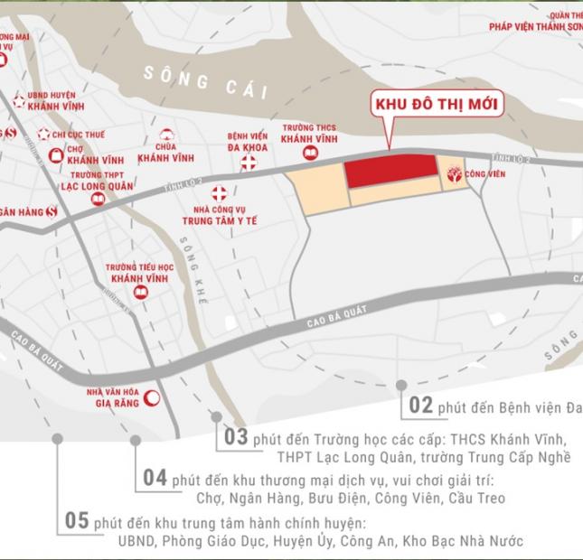 Khách gửi bán gấp lô đất đô thị mới tại phía Tây Nha Trang