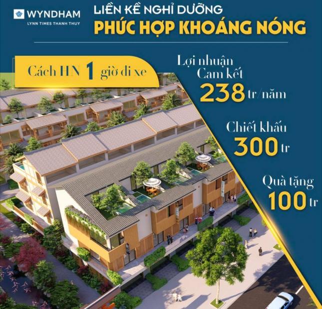 Shophouse Wyndham Thanh Thủy, giá hơn 3 tỉ, DTSD 210m2 xây 4 tầng full nội thất