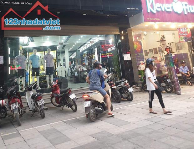 Hơn 15 tỷ mặt phố Quang Trung 150m2_vỉa hè rộng như sân vận động_mặt tiền 6m_KD vô đối