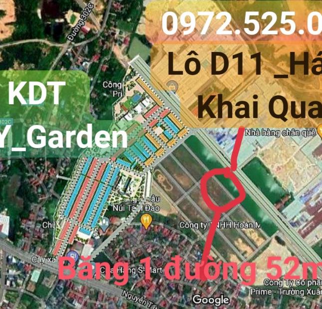 Bán Lô D11, 100M2, Băng 1 đường 52m Phân Lô #Hán_Lữ #KHAI_QUANG #Vĩnh_Yên