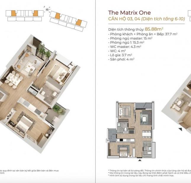 The Matrix One căn hộ cao cấp ck đến 14.5% hỗ trợ lãi suất 36T