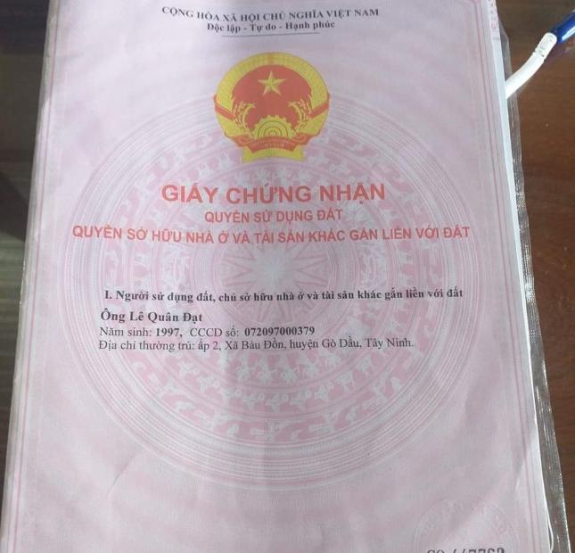 Chính Chủ Cần Bán Nhà 2 Mặt Tiền Xã Bầu Đồn, Huyện Gò Dầu, Tỉnh Tây Ninh