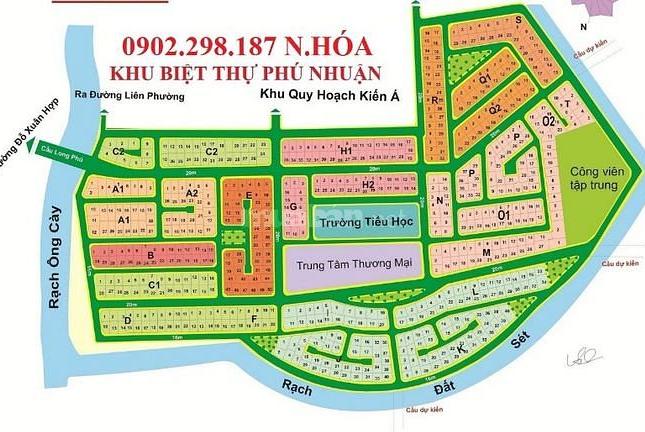 Bán đất nền dự án Phú Nhuận, Phước Long B, Quận 9, đường 20m, mặt tiền sông, giá tốt nhất