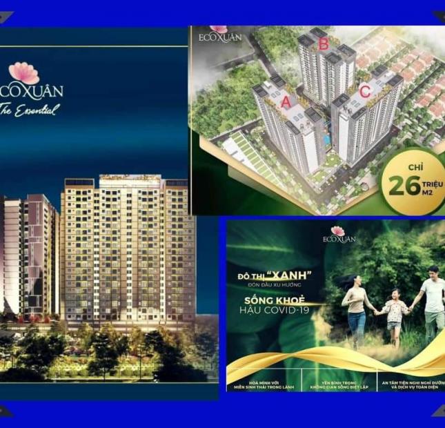 Mở bán căn hộ Eco Xuân mặt tiền QL13 - ngay Lotte Mart Bình Dương, giá chỉ từ 1,8 tỷ/căn 2PN