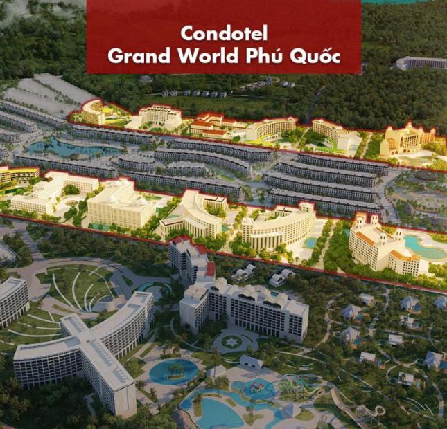 Bán condotel Grand World Phú Quốc, giao nhà luôn, giá 2,8 tỷ/căn cả VAT