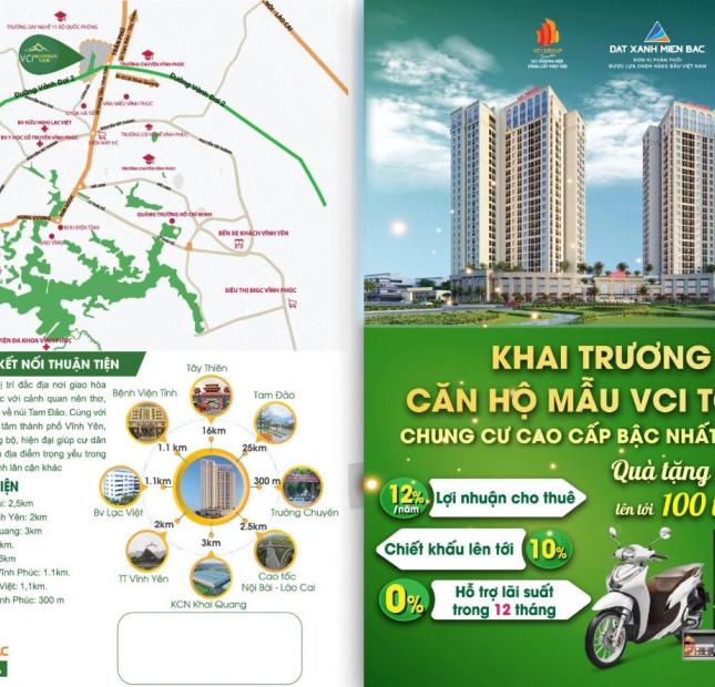 Bán căn hộ chung cư tại Dự án VCI Mountain View, Vĩnh Yên,  Vĩnh Phúc diện tích 75m2  giá 850.000.000 Triệu