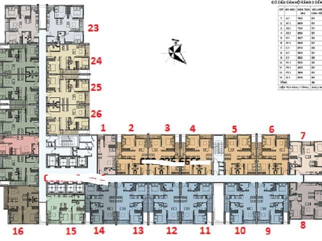 Bán căn tầng 1219 toà N03, DT 62,4m2 chung cư Ecohome 3 giá bán 1 tỷ 3/ căn.0962449105