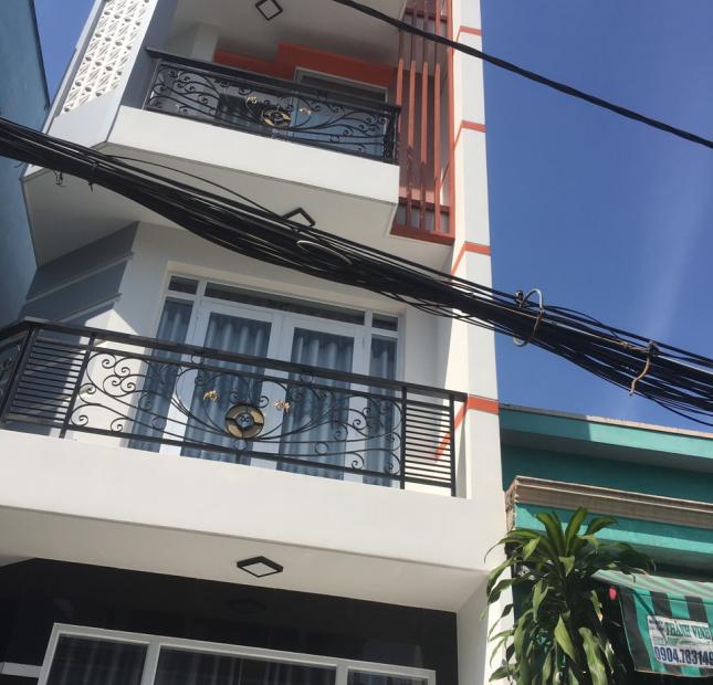 Bán nhà mặt tiền đường 55, P. 10, Q. 6 DT: 4x12m, DT sàn: 160m2, 3,5 tấm, trệt, 3 lầu, nhà mới đẹp