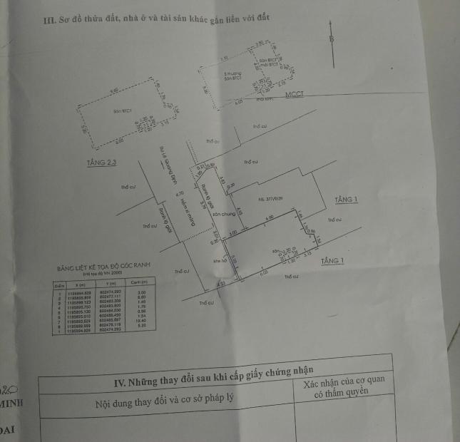 bán nhà 377/9/ Lê Quang định p5, BT: 5x10; trệt, 3 lầu, nhà mới; 4PN, 4WC; 6.3 tỷ TL; trệt suốt