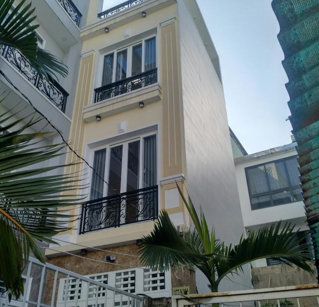 bán nhà 377/9/ Lê Quang định p5, BT: 5x10; trệt, 3 lầu, nhà mới; 4PN, 4WC; 6.3 tỷ TL; trệt suốt