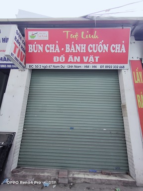 Cho thuê cửa hàng mặt ngõ 67 Nam Dư, Hoàng Mai, 3,5tr, 0902179542