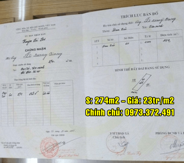 Chính chủ bán đất mặt đường 131 Thôn Đan Tảo, Xã Tân Minh, Sóc Sơn, Hà Nội