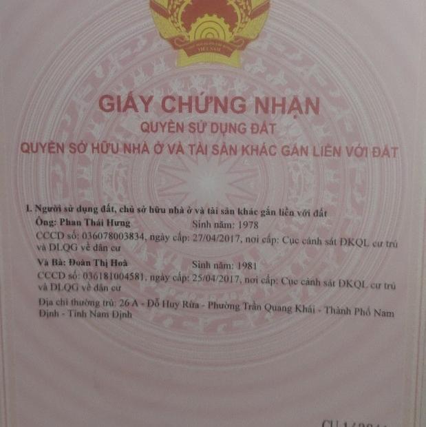 Chính chủ cần bán đất mặt đường Nguyễn Bính.Liên hệ: 0918557984