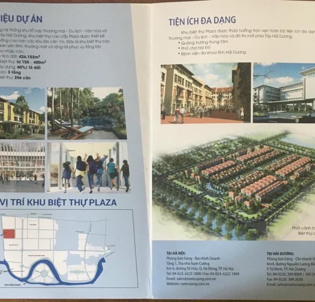 Bán biệt thự Plaza, Tứ Minh, TP HD, 205.5m2, lô góc đường 39m, giá tốt, cực đẹp