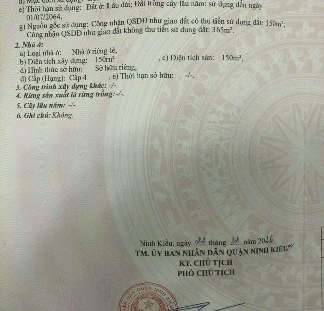 Bán nhà mặt tiền đường Trần Việt Châu P. An Hòa, Q. Ninh Kiều, Tp Cần Thơ