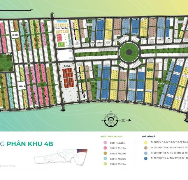 1.8 tỷ sở hữu nhà phố BT biển Festival Town Novaworld Phan Thiết-Cam kết mua lại 39%/3 năm