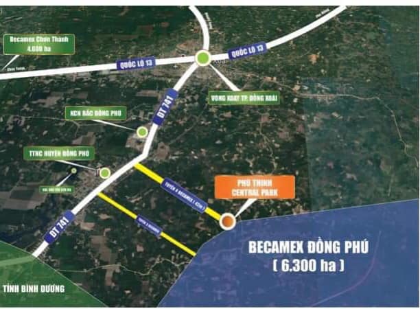 Đất nền Becamex Đồng Phú Quy Mô 6300ha giá đầu tư chỉ 400tr/nền, liên hệ 0909653167