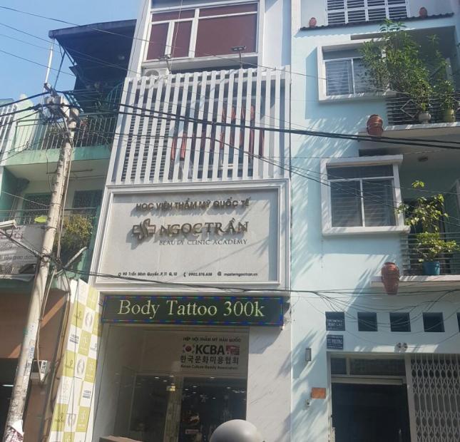 Bán nhà mặt tiền kinh doanh Nguyễn Trãi quận 5, 5x21m, CN 100m2, trệt, 3 lầu, hđ thuê 110 triệu