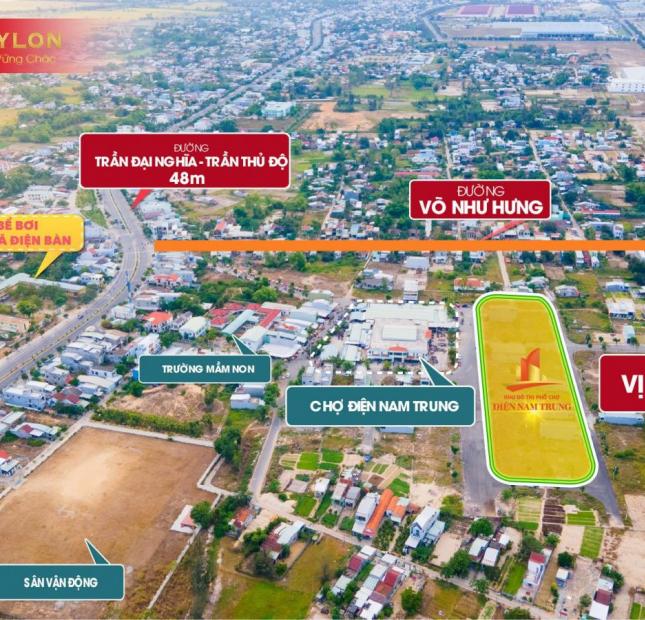 Đất ODT, xây dựng tự do,ngay TT chợ Điện Nam Trung gần KCN và đường Võ Như Hưng